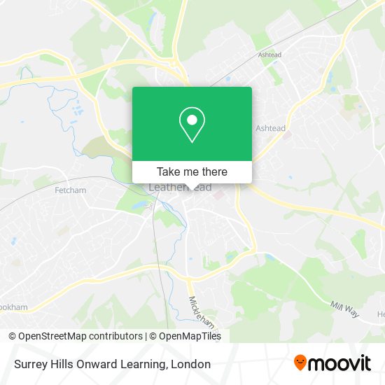 Surrey Hills Onward Learning map