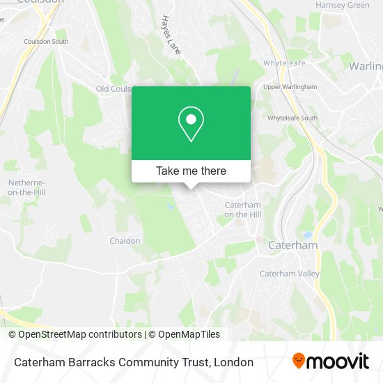 Caterham Barracks Community Trust map