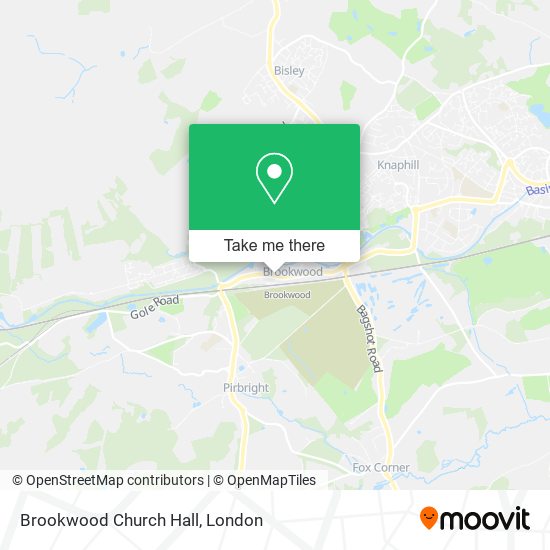Brookwood Church Hall map