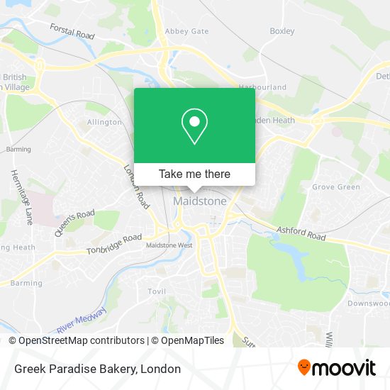 Greek Paradise Bakery map