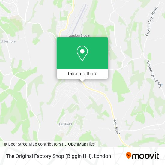The Original Factory Shop (Biggin Hill) map