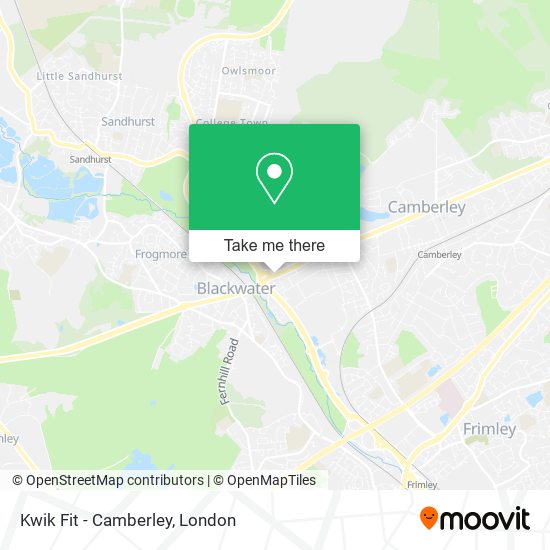 Kwik Fit - Camberley map