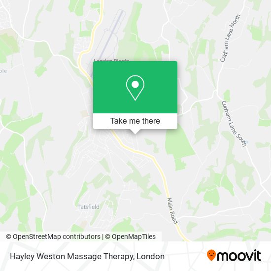 Hayley Weston Massage Therapy map