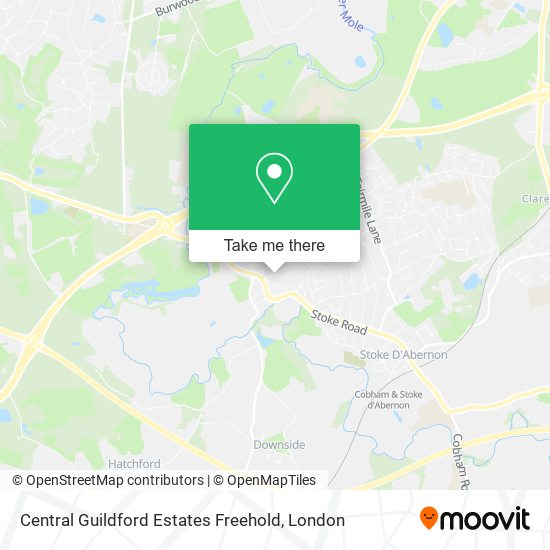 Central Guildford Estates Freehold map