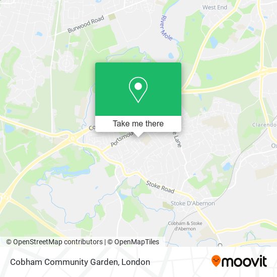 Cobham Community Garden map