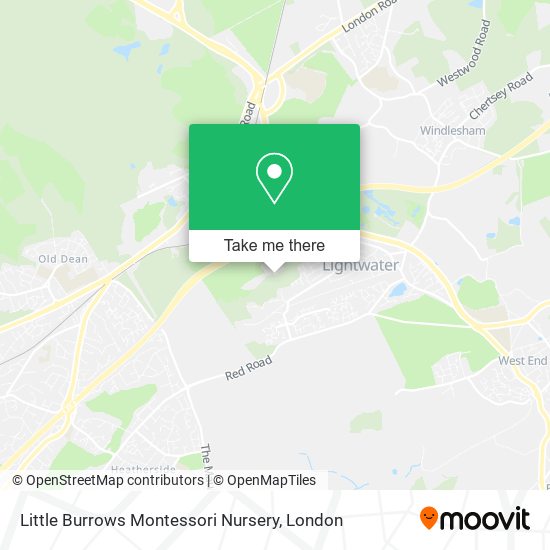 Little Burrows Montessori Nursery map