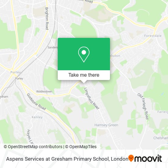 Aspens Services at Gresham Primary School map