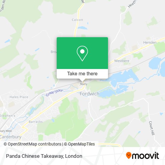 Panda Chinese Takeaway map