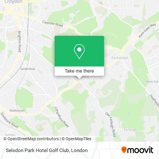 Selsdon Park Hotel Golf Club map