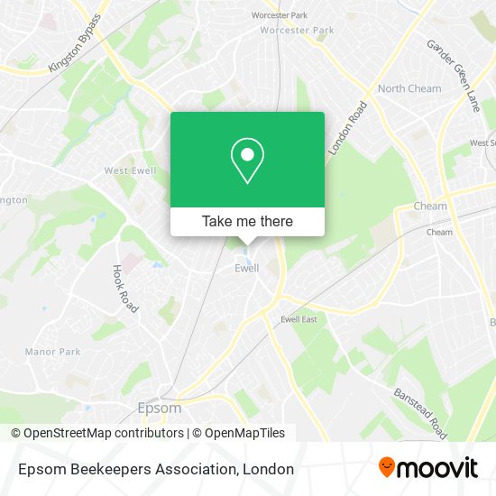 Epsom Beekeepers Association map