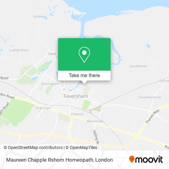 Maureen Chapple Rshom Homeopath map