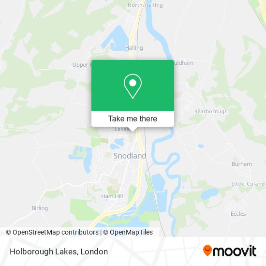 Holborough Lakes map