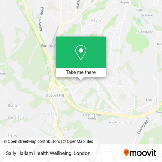Sally Hallam Health Wellbeing map