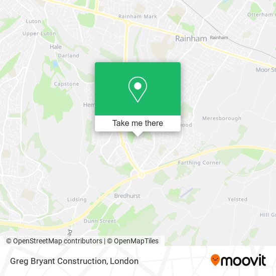 Greg Bryant Construction map