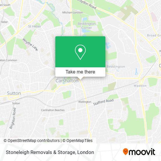 Stoneleigh Removals & Storage map