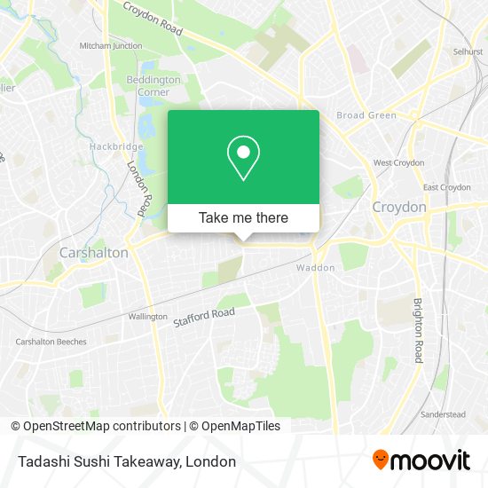 Tadashi Sushi Takeaway map