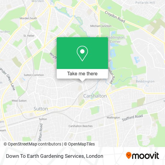 Down To Earth Gardening Services map