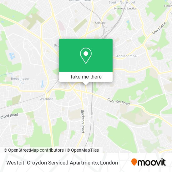 Westciti Croydon Serviced Apartments map