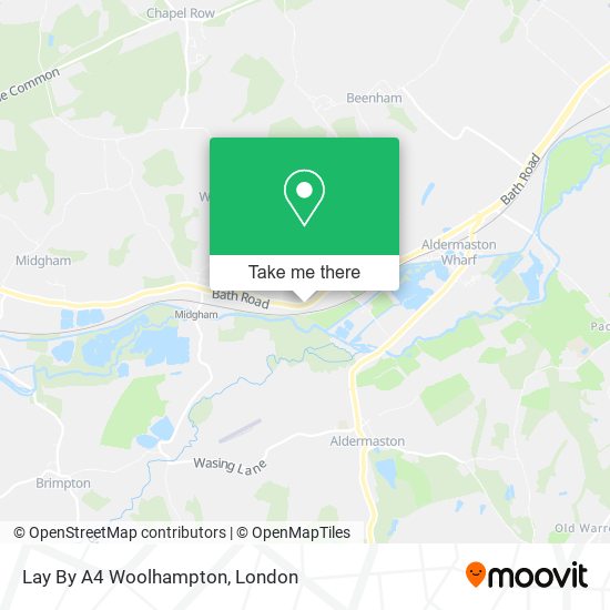 Lay By A4 Woolhampton map