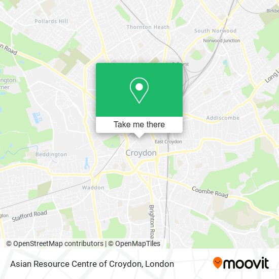 Asian Resource Centre of Croydon map