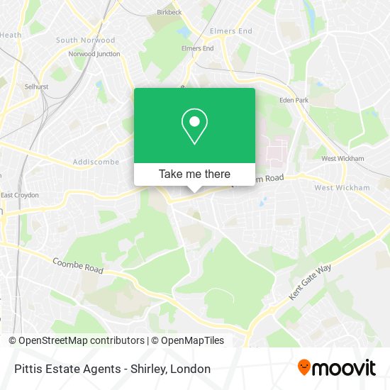 Pittis Estate Agents - Shirley map