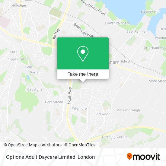 Options Adult Daycare Limited map