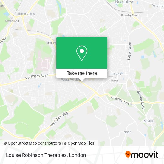 Louise Robinson Therapies map
