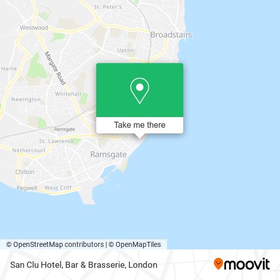 San Clu Hotel, Bar & Brasserie map
