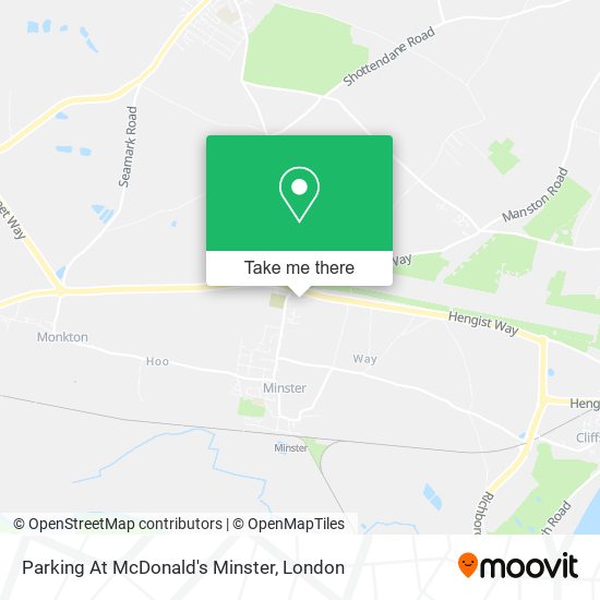 Parking At McDonald's Minster map