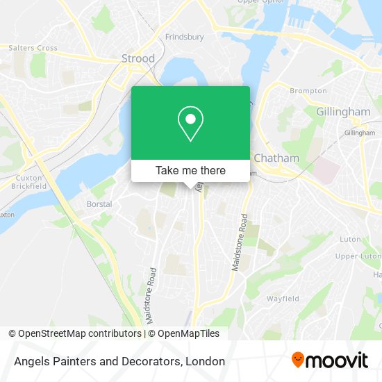 Angels Painters and Decorators map