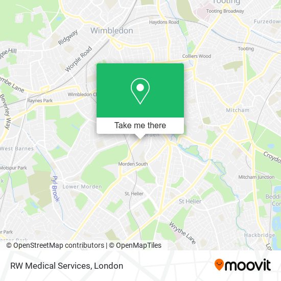 RW Medical Services map