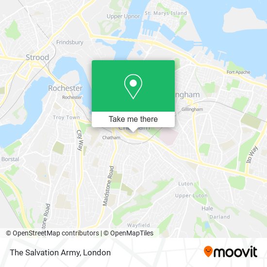 The Salvation Army map