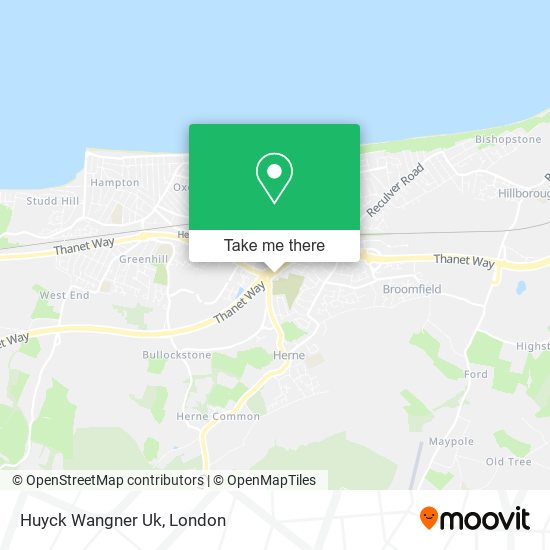 Huyck Wangner Uk map