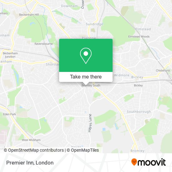 Premier Inn map