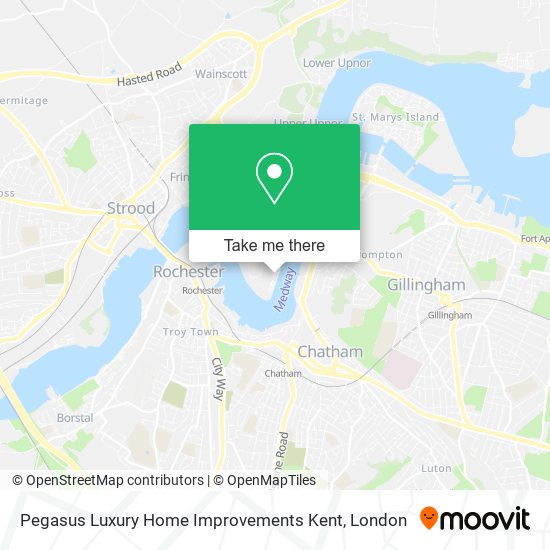 Pegasus Luxury Home Improvements Kent map