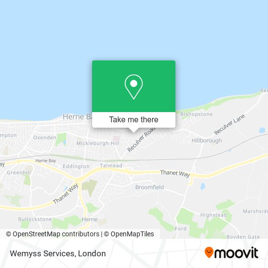 Wemyss Services map