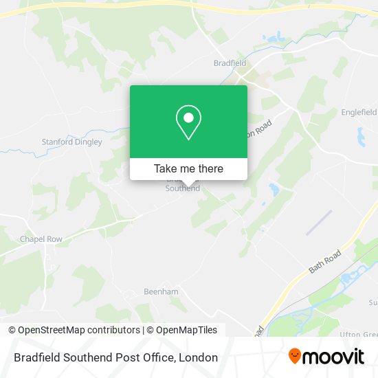 Bradfield Southend Post Office map