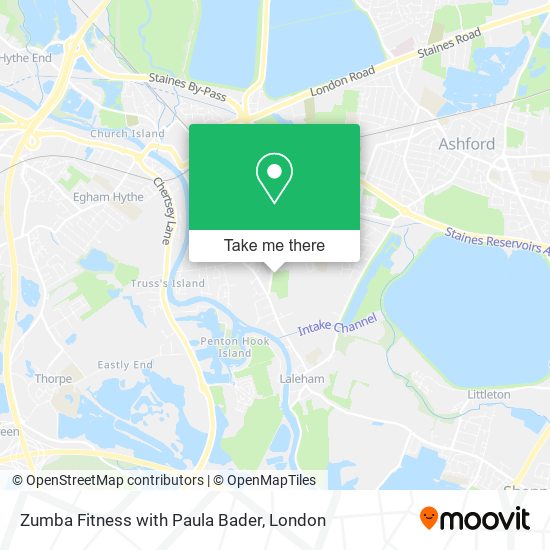 Zumba Fitness with Paula Bader map