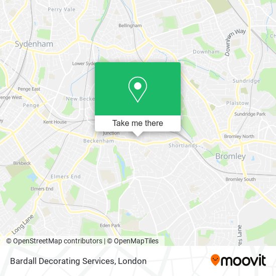 Bardall Decorating Services map
