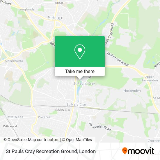St Pauls Cray Recreation Ground map
