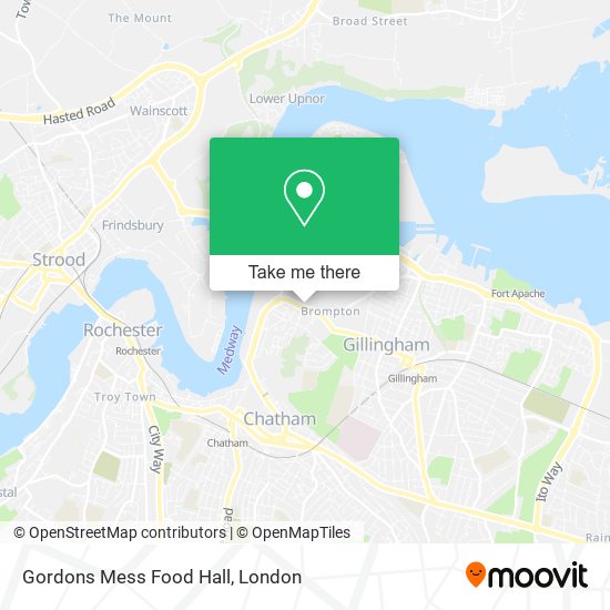 Gordons Mess Food Hall map