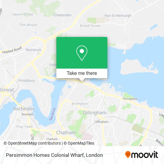 Persimmon Homes Colonial Wharf map