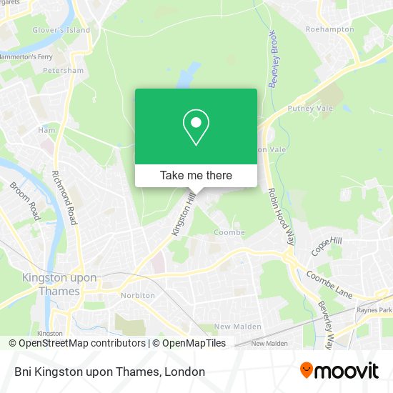 Bni Kingston upon Thames map
