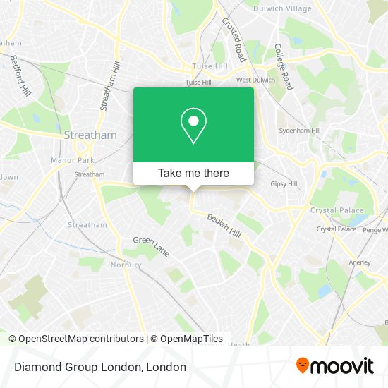 Diamond Group London map