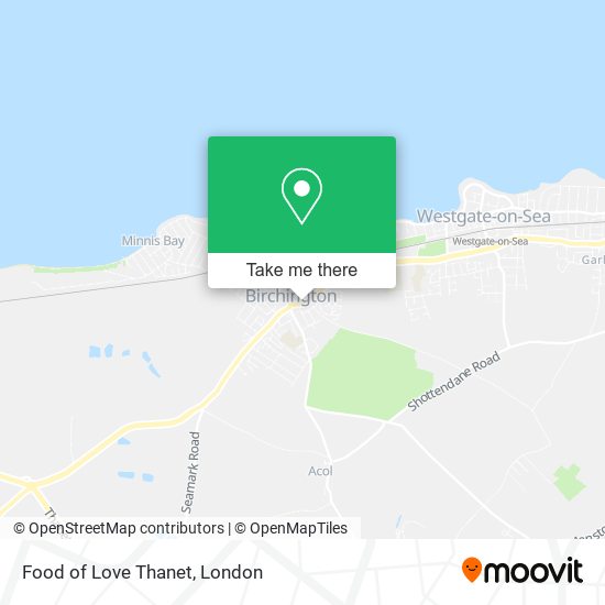 Food of Love Thanet map