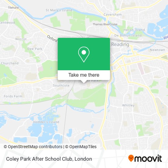 Coley Park After School Club map