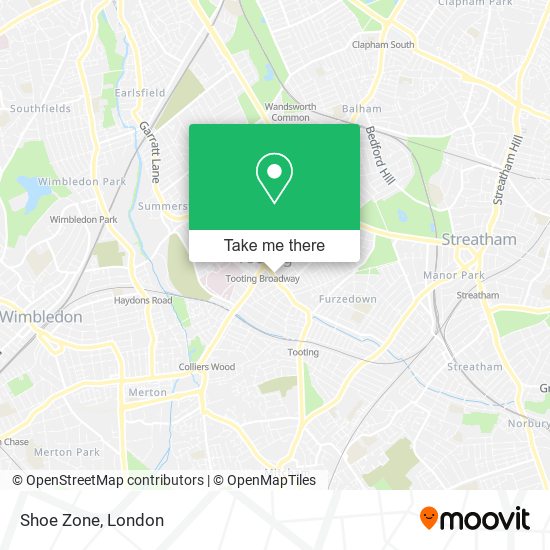 Shoe Zone map
