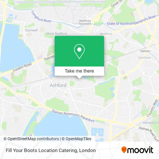 Fill Your Boots Location Catering map