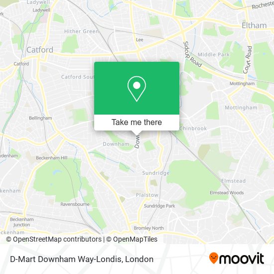 D-Mart Downham Way-Londis map