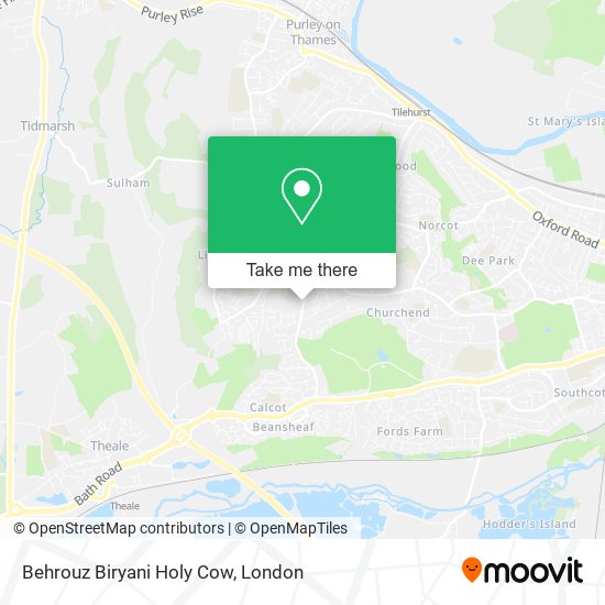 Behrouz Biryani Holy Cow map